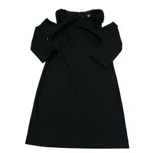 Trina Trina Turk Women's Black cold Shoulder‎ bow shoulder dress size XS EUC
